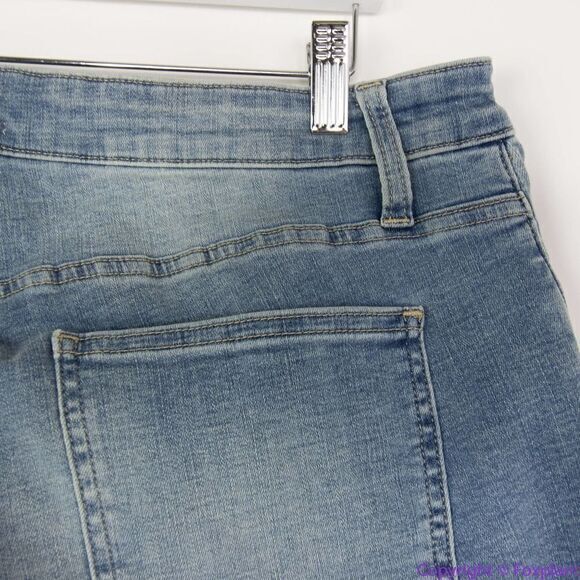 NEW Pistola cropped cuffed distressed jeans in better‎ half wash, 18W - Picture 13 of 14